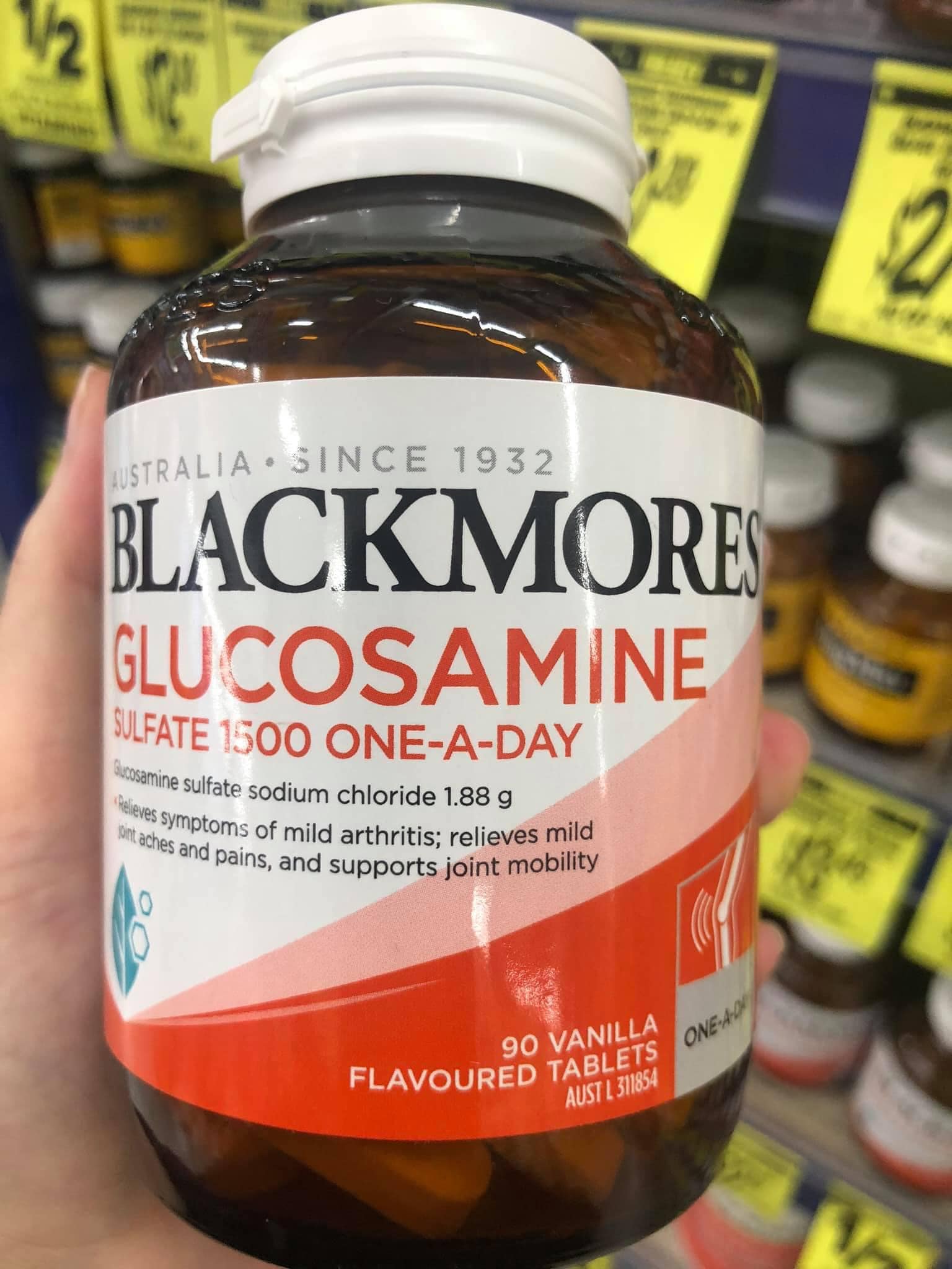 GLUCOSAMIN 1500mg ÚC 90 VIÊN