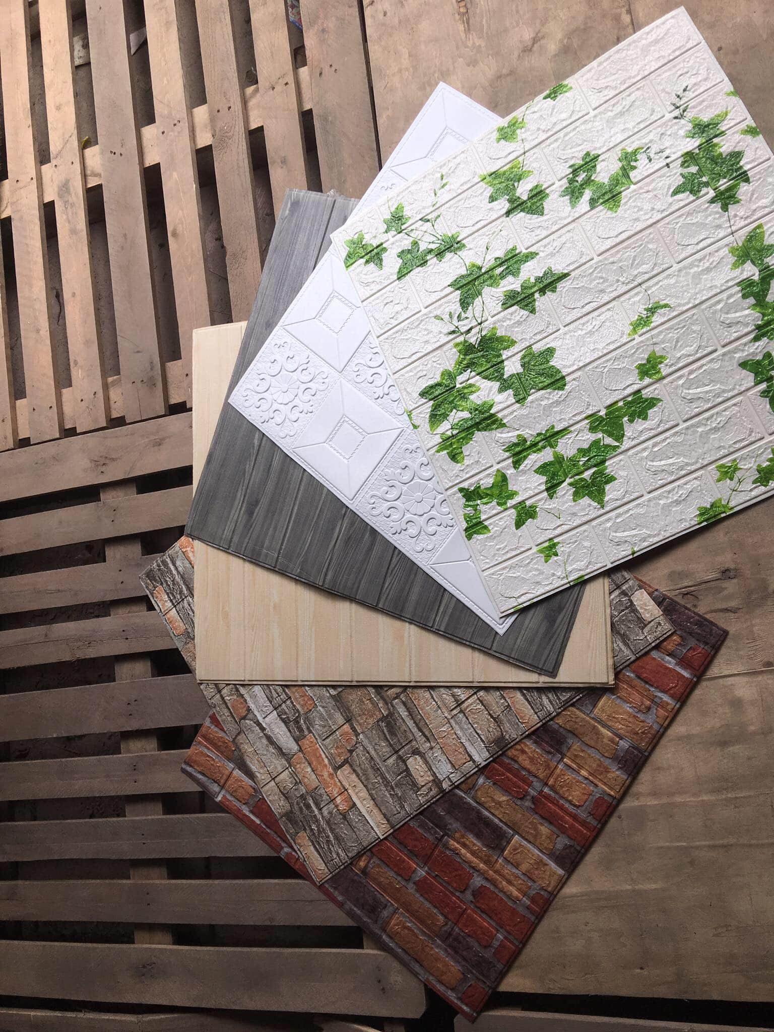 Xốp Dán Tường 3D Giả Gỗ Cực Đẹp