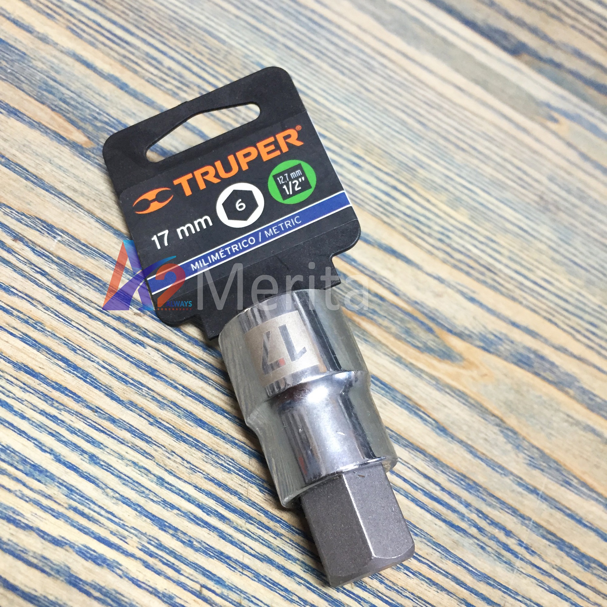 Đầu tuýp lục giác 17mm - 1/2" truper 13286