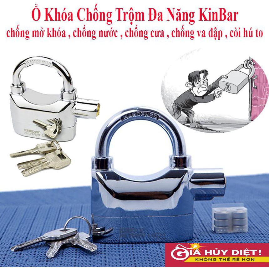 Khóa Báo Động USA Ổ Khóa Báo Động Tự Động Chống Trộm Cao Cấp Alarm Lock Có Còi Báo Động Lên Tới 110dB Thách Thức Mọi Kẻ Trộm, Bảo Vệ An Toàn Cho Mọi Gia Đình