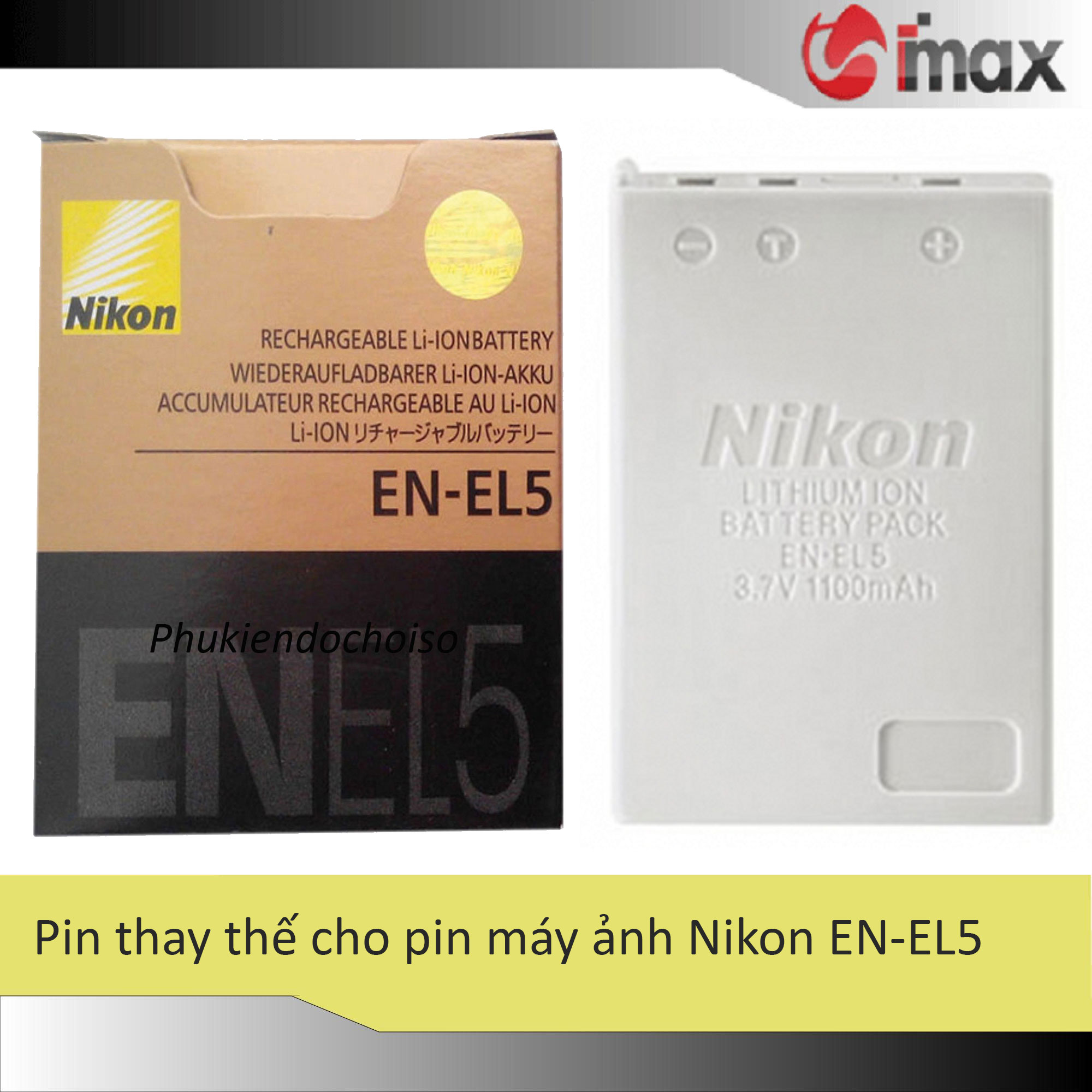 Pin thay thế pin máy ảnh Nikon EN-EL5 - Hàng nhập khẩu