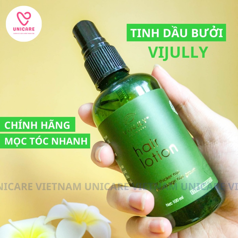 Tinh dầu bưởi VIJULLY COSMETIC - Tinh dầu dưỡng tóc bưởi chính hãng - Xịt bưởi dưỡng tóc, mọc tóc tự nhiên