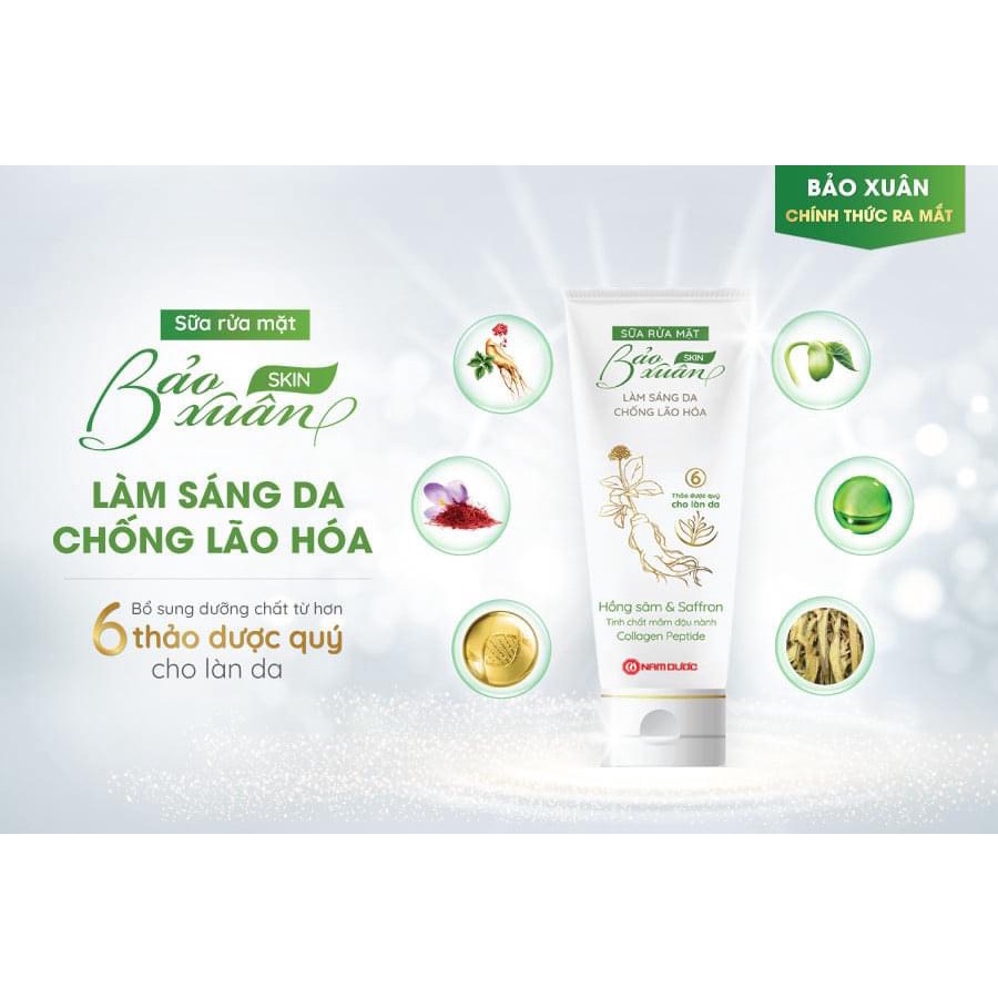 Sữa rửa mặt thảo dược bảo xuân skin