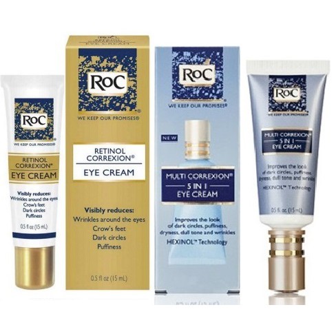 [HCM]Kem mắt giảm thâm & nhăn ROC Retinol Correxion Eye Cream & RoC Multi Correxion 5in1 Eye Cream 15ml sản phẩm tốt chất lượng cao cam kết như hình độ bền cao