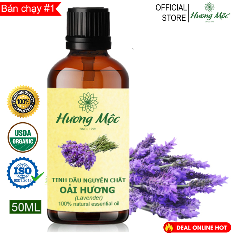 Tinh dầu oải hương hương mộc 50ml | lavender essential oil 50ml - chất lượng cao - có kiểm định coa