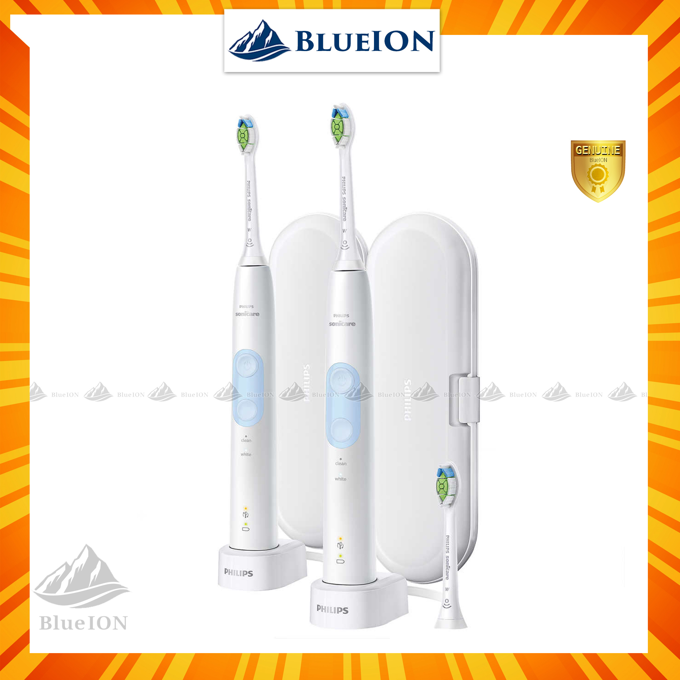 Bộ đôi 2 bàn chải điện Philips Sonicare Optimal Clean