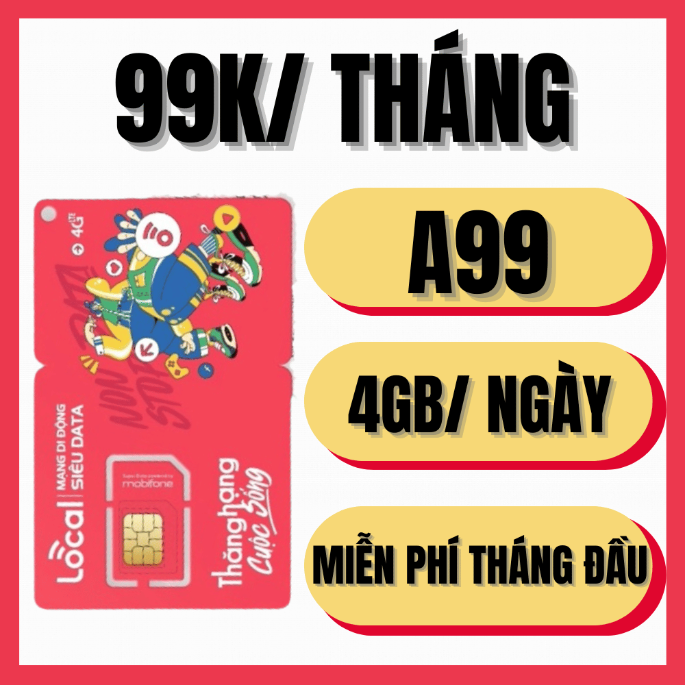 ( MIỄN PHÍ 1 THÁNG ĐẦU ) Sim 4G Sóng Mobifone Chuyên Dùng Cho Khách Du Lịch - Đăng Kí Sẵn Gói Cước 1