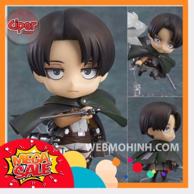 🌟giá hủy diệt🌟 mô hình levi - attack on titan có khớp cử động nendoroid 390 fullbox