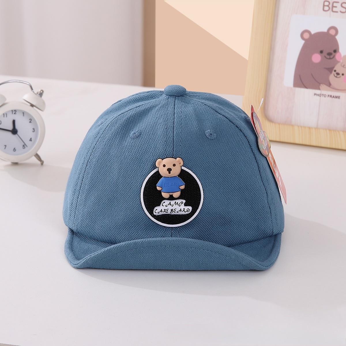 Mũ lưỡi trai lật mềm hình gấu dễ thương cho bé