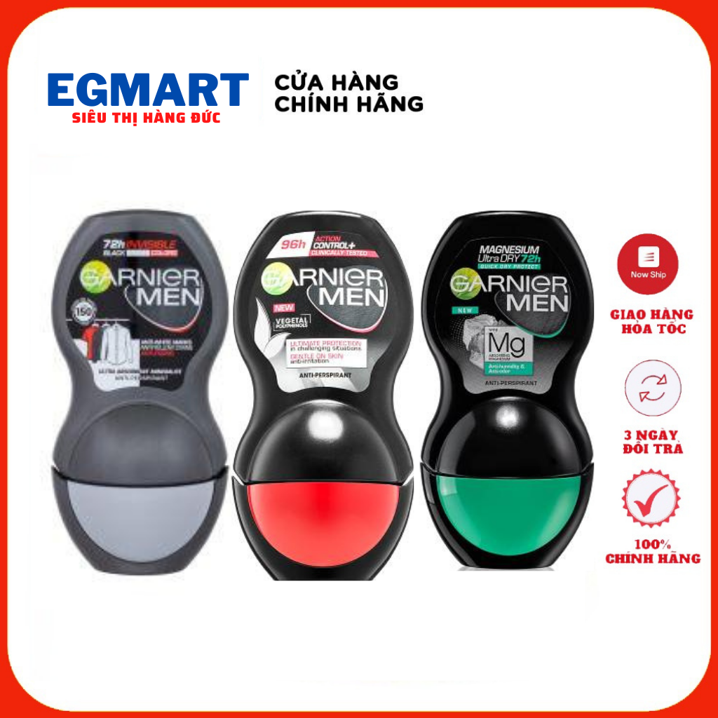 Lăn khử mùi Garnier men 72h invisible -Nội Địa Đức