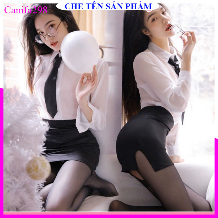 Mẫu mới - Bộ cosplay cô thư ký xinh đẹp kèm cavat