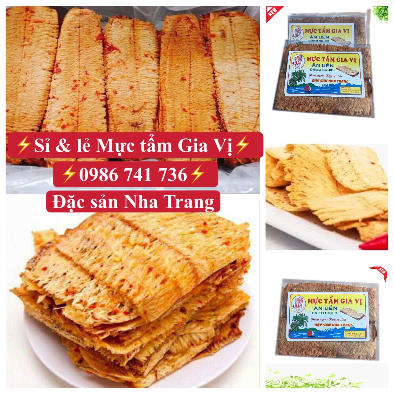 500gr mực tẩm gia vị loại 1 đặc sản nha trang