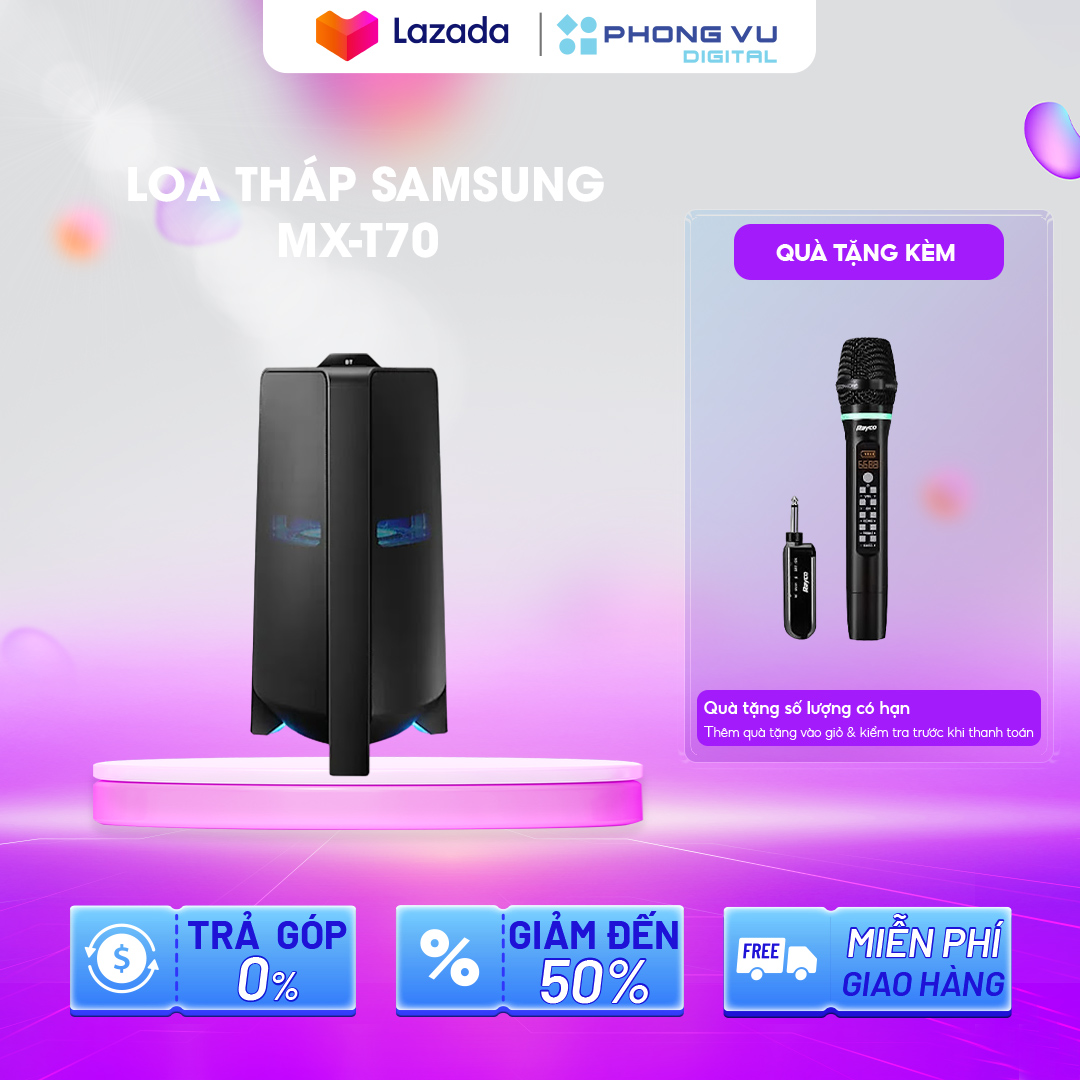 [Vận Chuyển HCM] Loa Tháp Samsung MX-T70 - Bảo hành 12 tháng - PHONG VŨ Digital Store