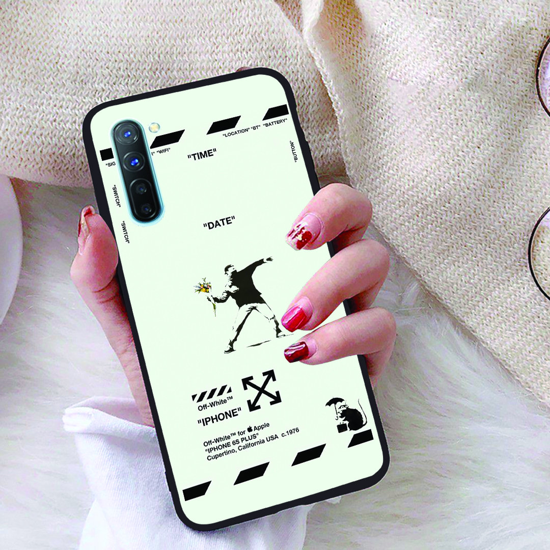 Ốp lưng oppo reno 3 viền dẻo tpu bst black and white