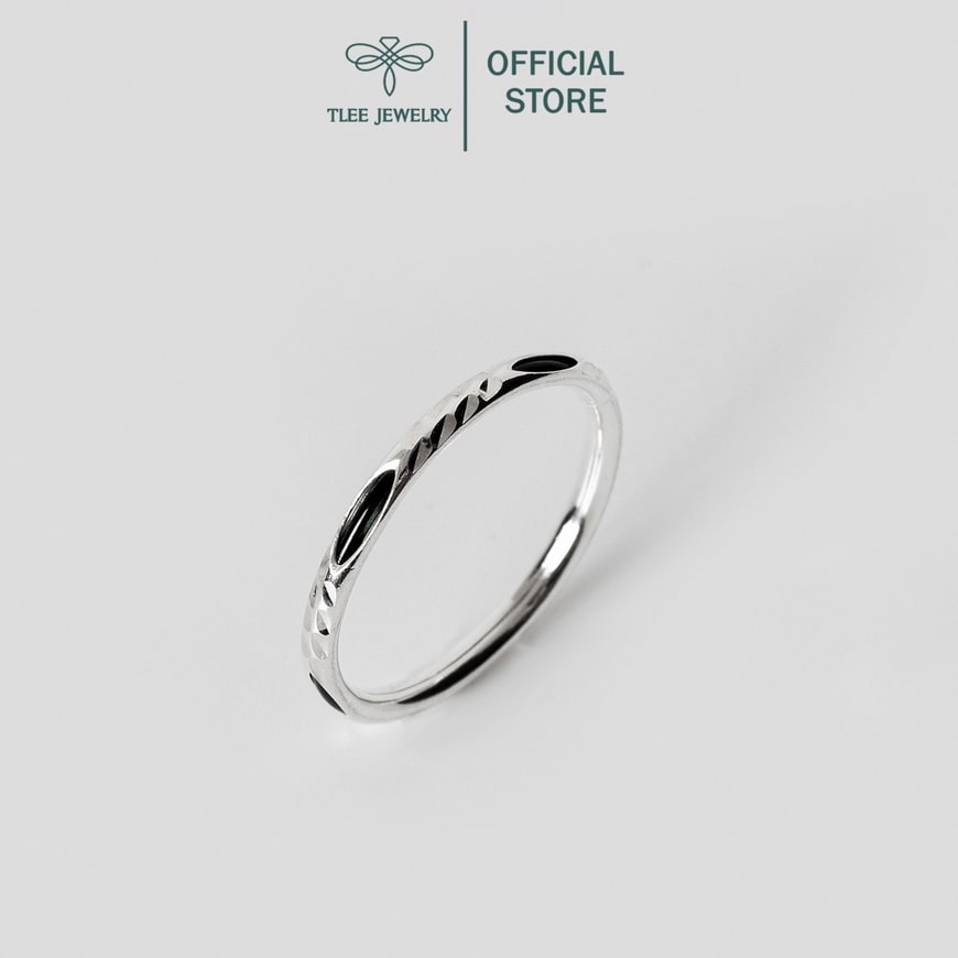 Nhẫn bạc TLEE lông voi nhân tạo cầu may mắn TleeJewelry A0248