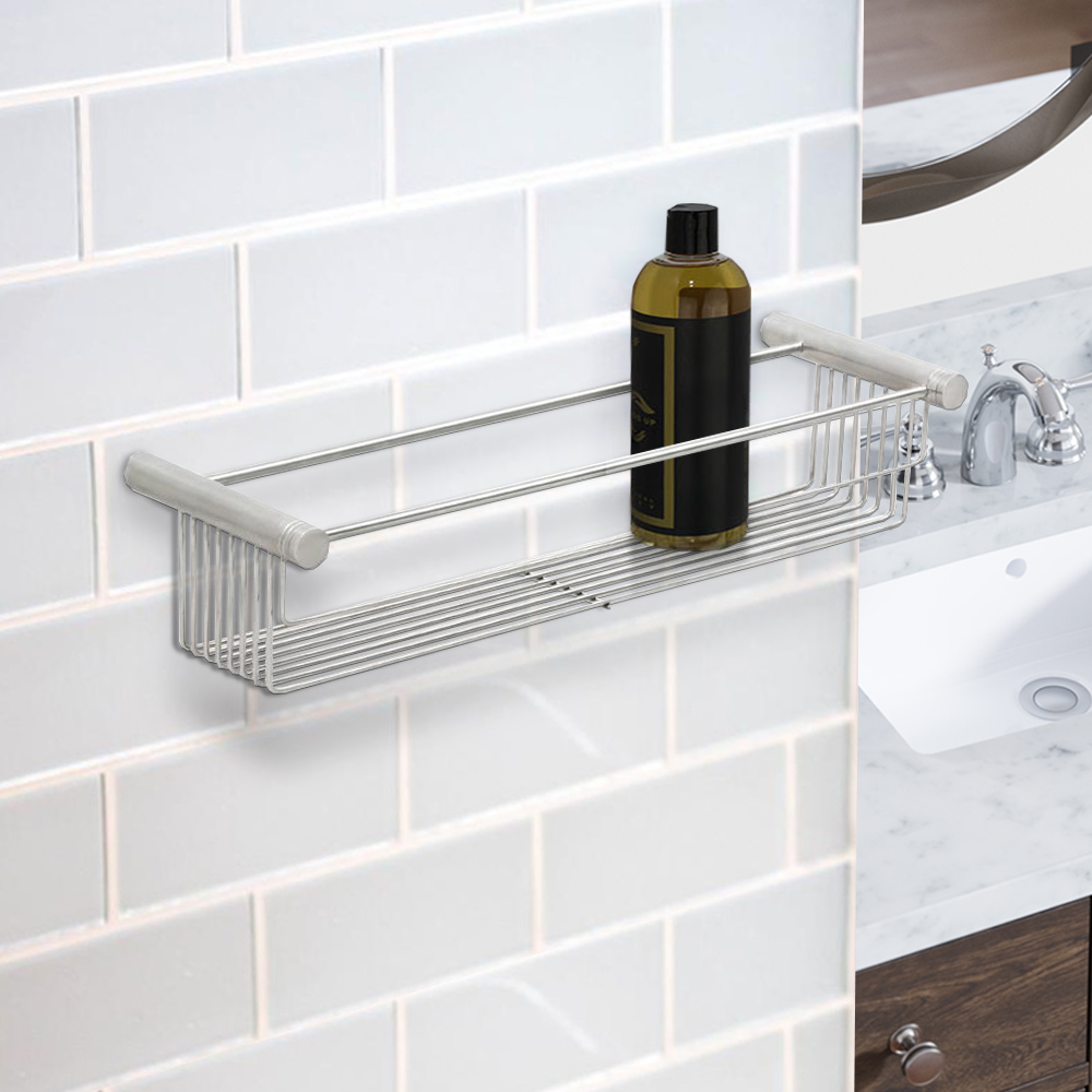 HomeBase WS Kệ treo tường phòng tắm thép không gỉ Thái Lan W40xD12.5xH9 CM
