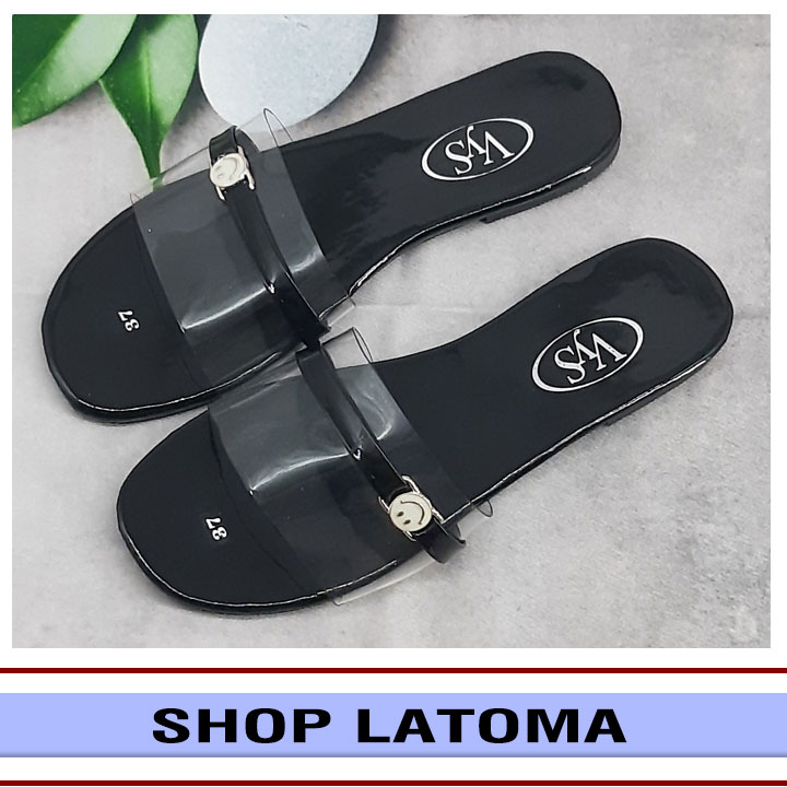 Dép lê bệt nữ quai ngang khóa vuông xinh xắn thời trang Latoma TA3961 (Nhiều màu)