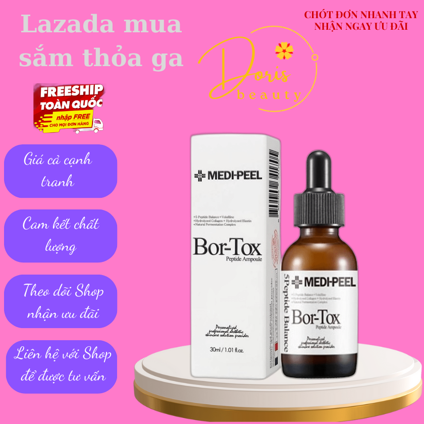 Tinh chất chống lão hóa căng bóng da Medi Peel Bortox Peptide Ampoule / Medipeel Bor-Tox 30ml