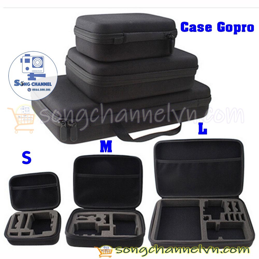 Hộp chống sốc gopro - action camera đủ size: s - m - l