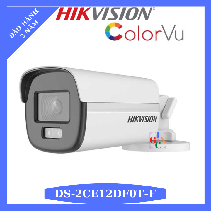 Camera HDTVI ngoài trời 2.0Mp Hikvision DS-2CE12D0T-F đêm có màu, tầm xa hồng ngoại 40m - HÀNG CHÍNH HÃNG