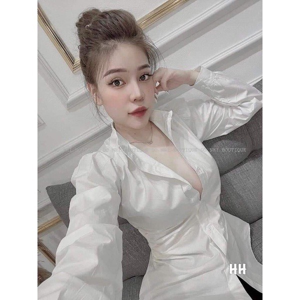 Áo sơ mi đũi dúm eo dh66