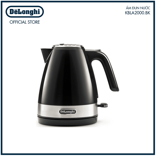 Ấm đun nước delonghi 1l kbla2000.w/bk/r