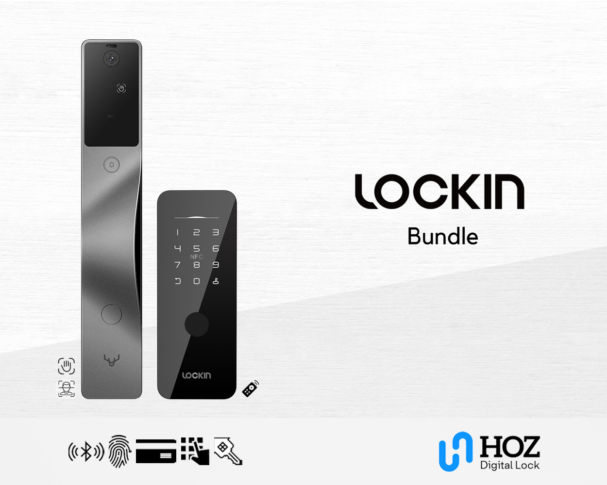 Duty free goods [SYNCHRONISED OPENING!!] Lockin V5 MAX & Model V Digital Lock Bundle | 2 Years Onsite Warranty