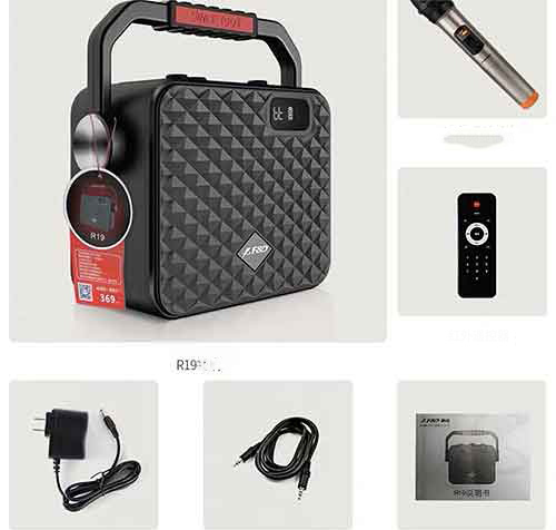 [HCM][ÂM THANH CỰC CHẤT] Loa Kẹo Kéo Xách Tay Bluetooth F&D R19 Loa Bluetooth Karaoke Xách Tay Di Động F&D R19 - Kèm 01 Micro Âm Thanh Sống Động Kết Nối Bluetooth Đọc USB/SD Kết Nối Loa Ngoài Đài FM Loa Bass 2 Tấc Công Suất Lớn.