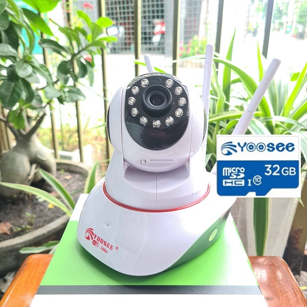 Camera ip wifi yoosee 3 râu 3.0m new 2022 kèm thẻ nhớ chuyên dụng 32g