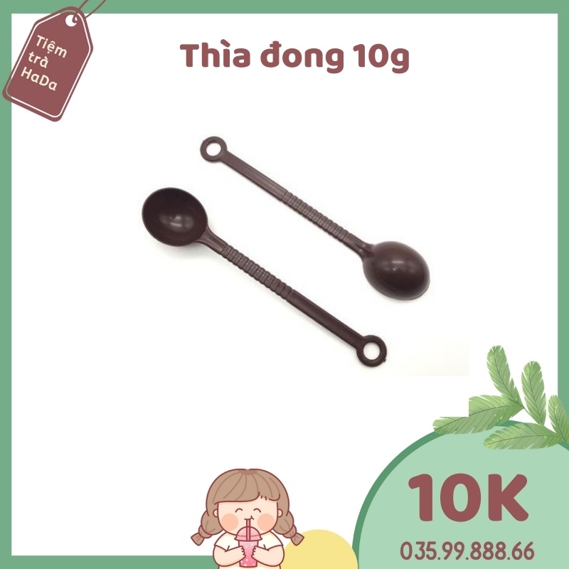 Muỗng đong định lượng, Thìa đong định lượng pha chế nhựa nâu 1 cái
