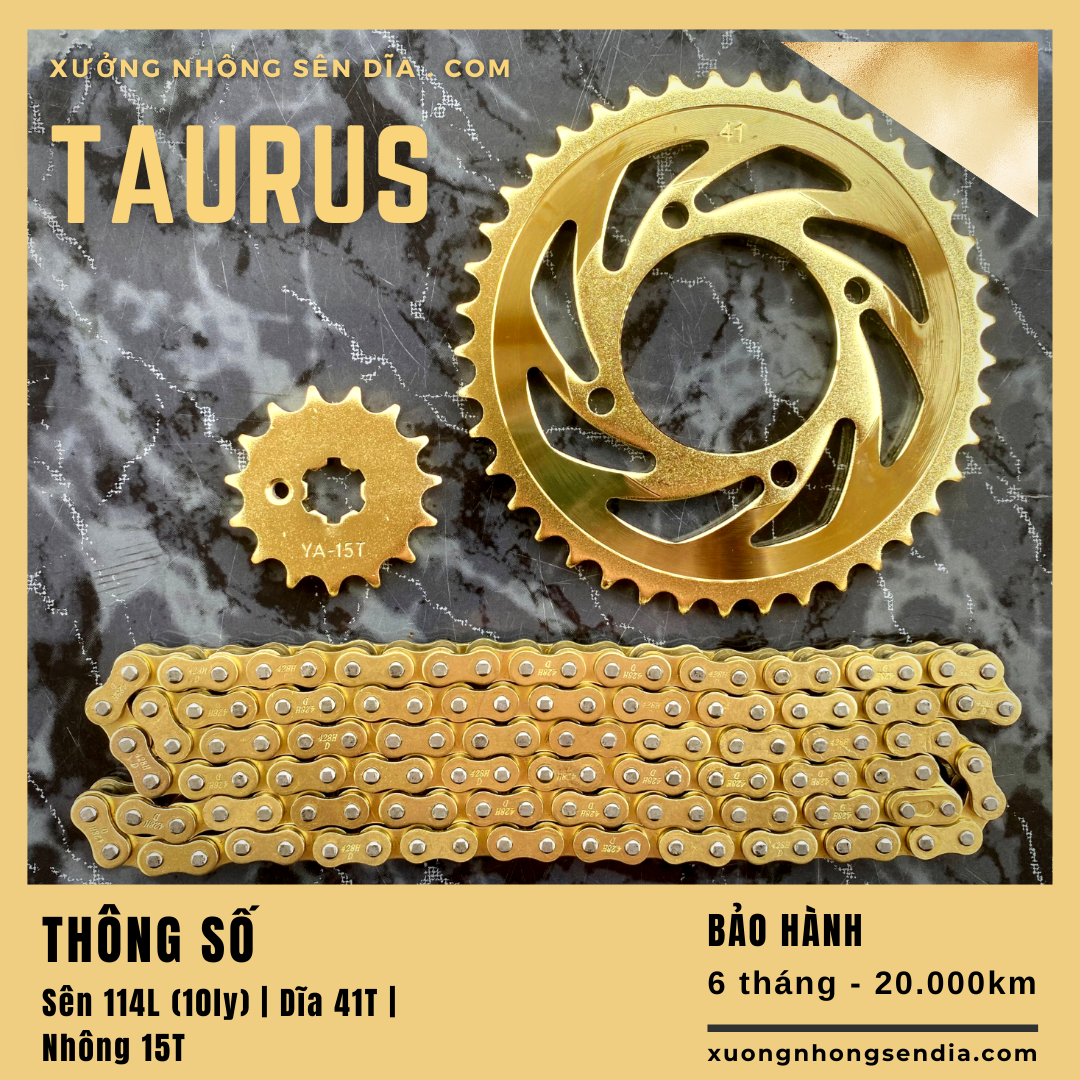 Nhông sên diã taurus / sirius fi