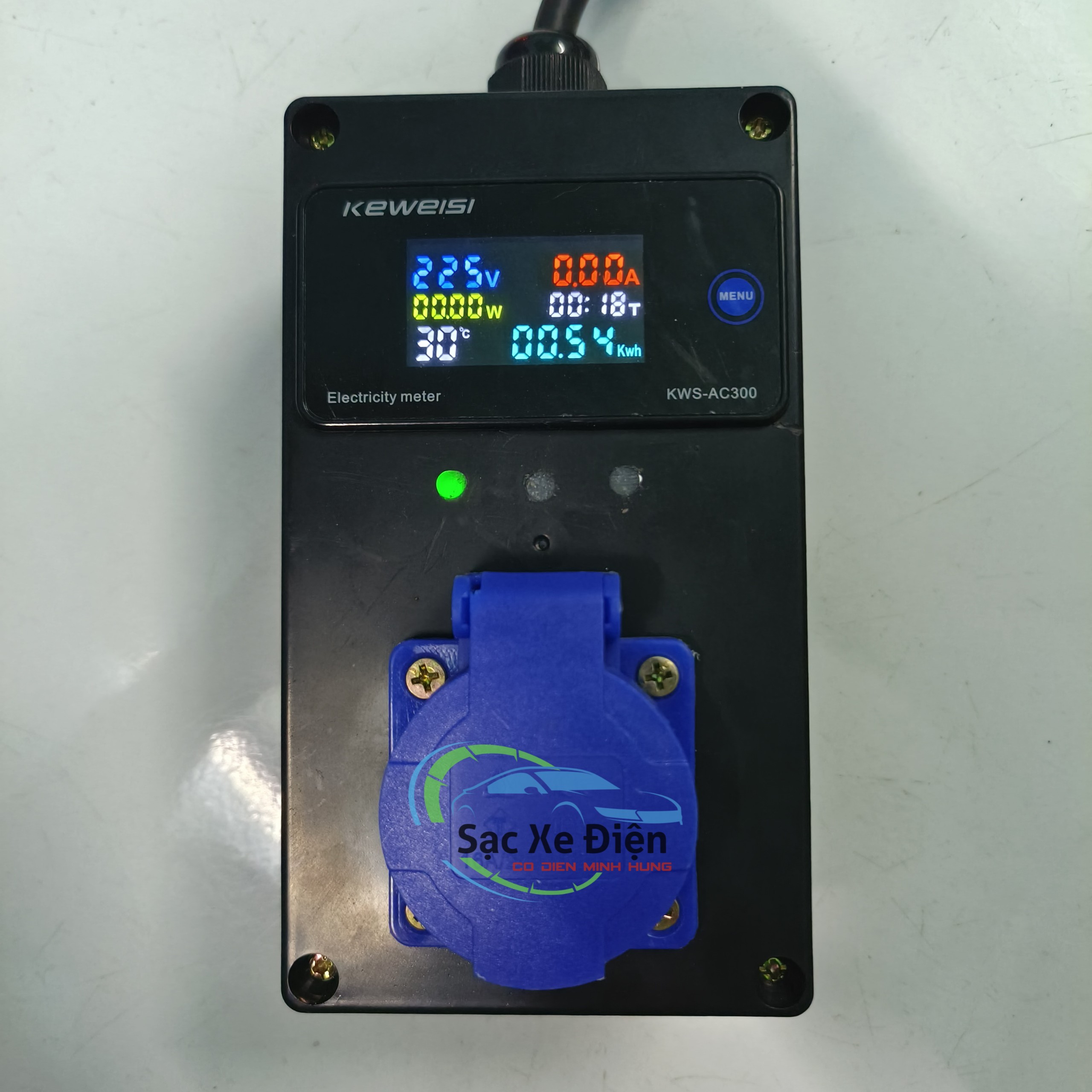 Ổ cắm tiếp địa xe điện | ổ cắm tiếp địa di động 4kw 16a | ổ cắm điện vf8 | 2.5 mét dây 2x2.5 - bản pro