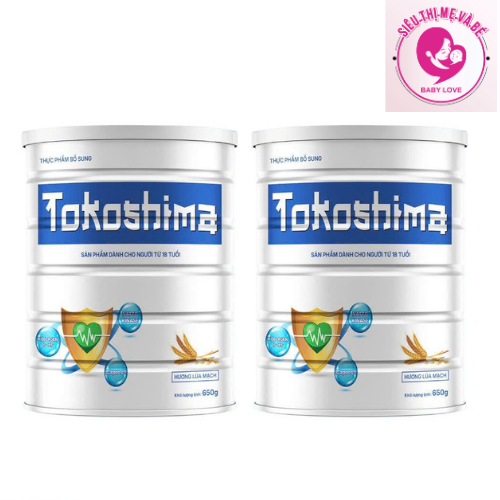Combo 2 Lon Sữa Tokoshima Hỗ Trợ Sức Khỏe Toàn Diện, Ổn Định Huyết Áp, Mỡ Máu, Phòng Ngừa Đột Quỵ hộp 650g