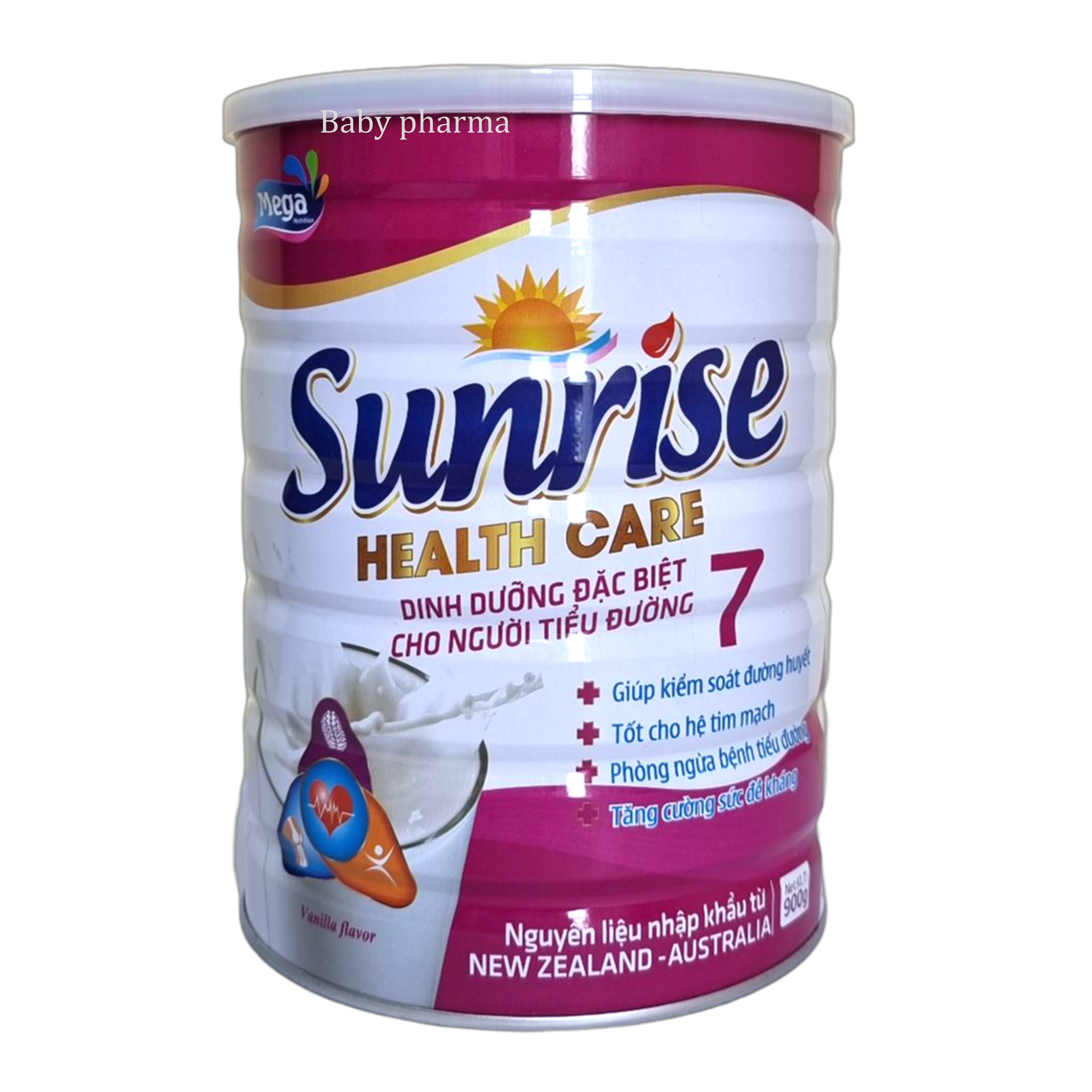 Sữa cho người tiểu đường giúp ổn định đường huyết Sunrise Health Care 900g