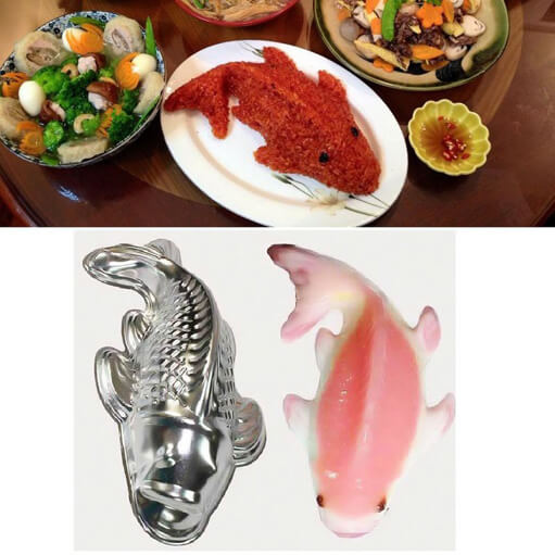 [HCM]Khuôn Hình Cá Làm Thạch Rau Câu hoặc Giò Chả