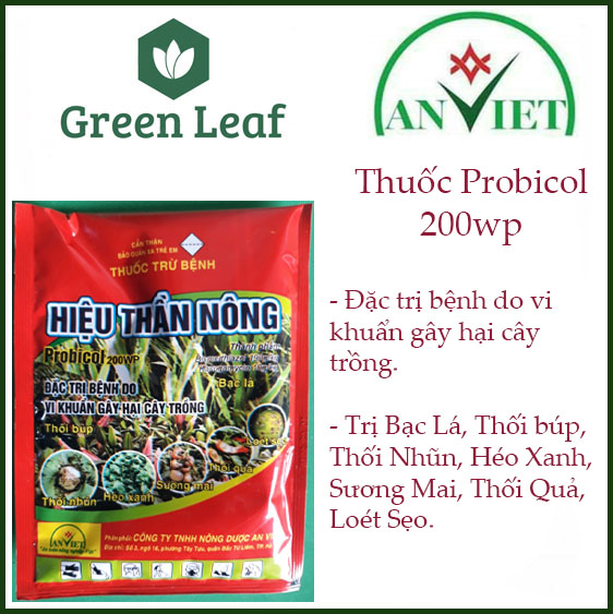 Thuốc trừ bệnh bạc lá lúa Probicol 200wp