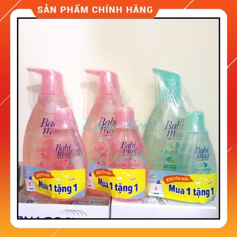 Hot mother and baby products
 Sữa Tắm Gội Cho Bé Babi Mild White Sakura Pure Nature 400ml Tặng 1 chai cùng loại 125ml