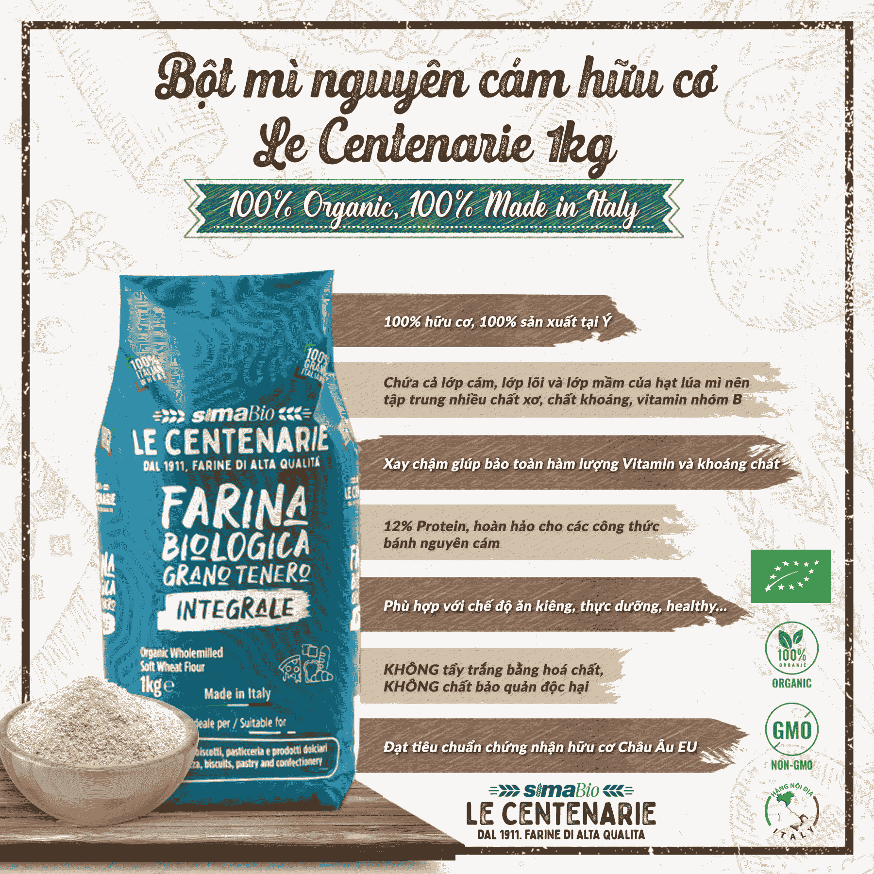 Probios/ Sima Organic Whole Wheat Flour