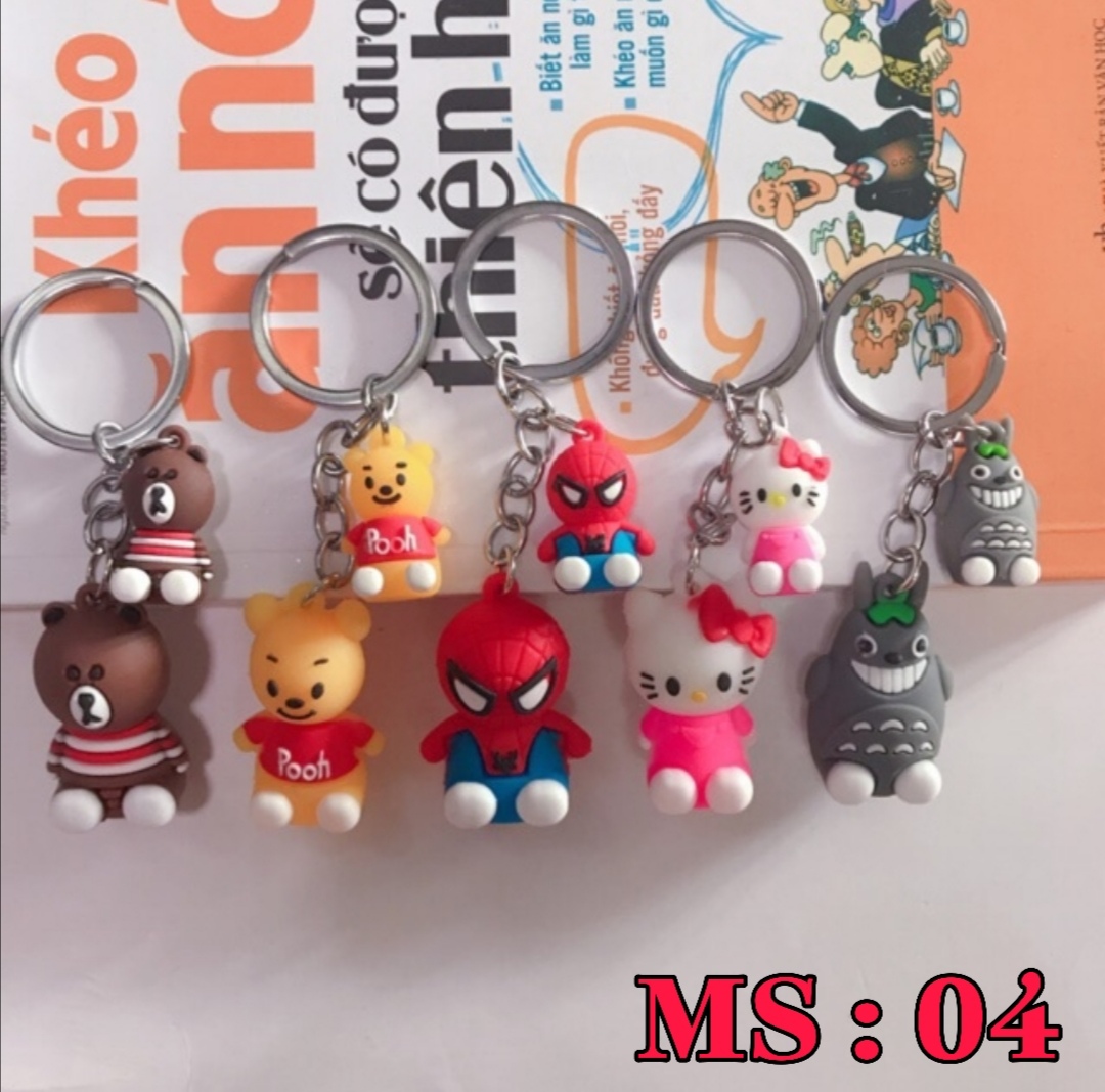 [HCM]Móc Khóa Trái Cây Và Các Nhân Vật Hoạt Hình Siêu Cute - NK