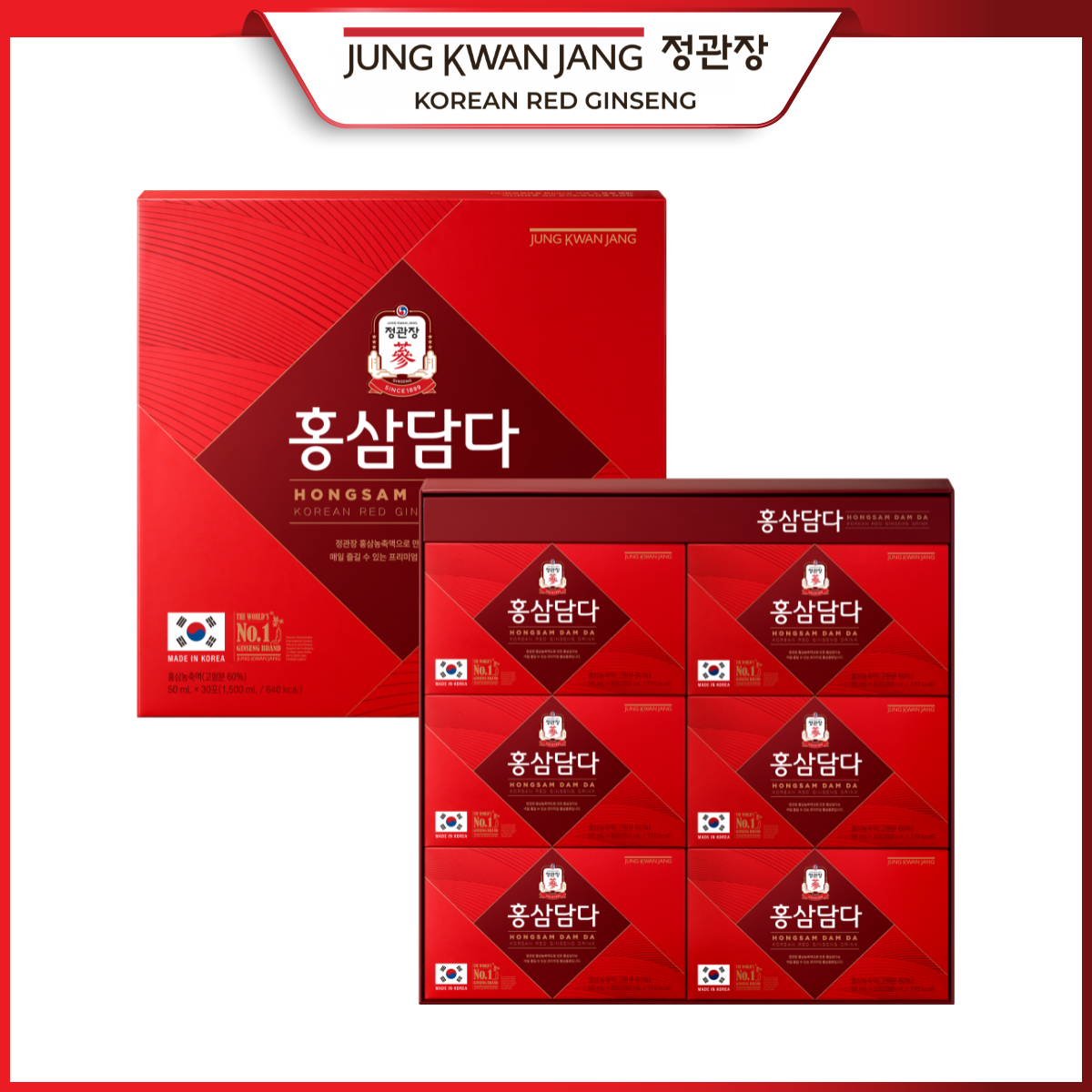 Nước Hồng Sâm Dam Da KGC Jung Kwan Jang 50ml x 30 Gói