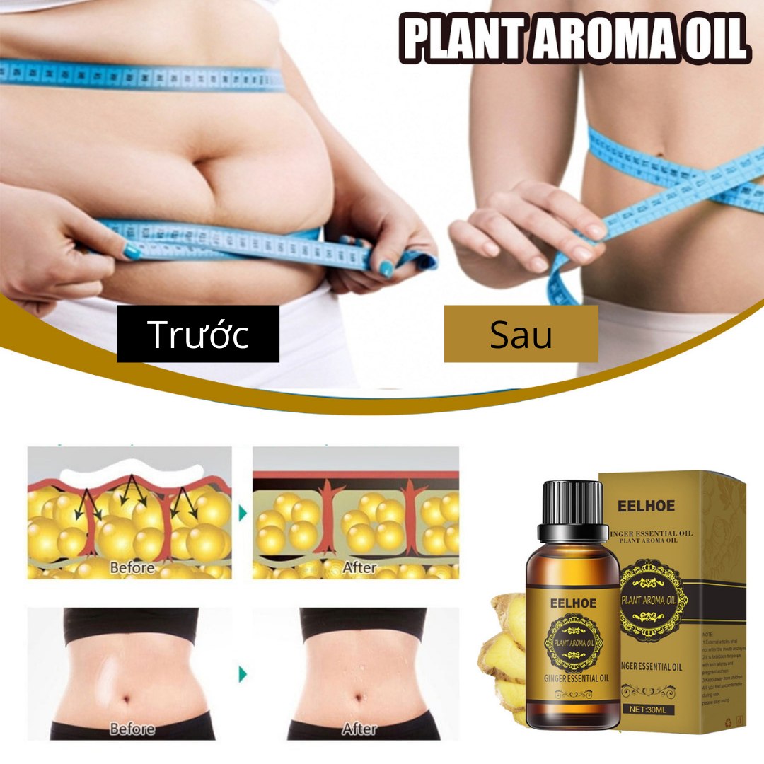 ( BÁN SỈ CHÍNH HÃNG)Tinh dầu Gừng giảm mỡ cấp tốc sau 3 ngày , massage giảm mỡ bụng, đùi, bắp tay, bắp chân hiệu quả làm săn chắc da bắp tay cơ đùi, giảm thâm rạn nứt do lão hóa sau sinh