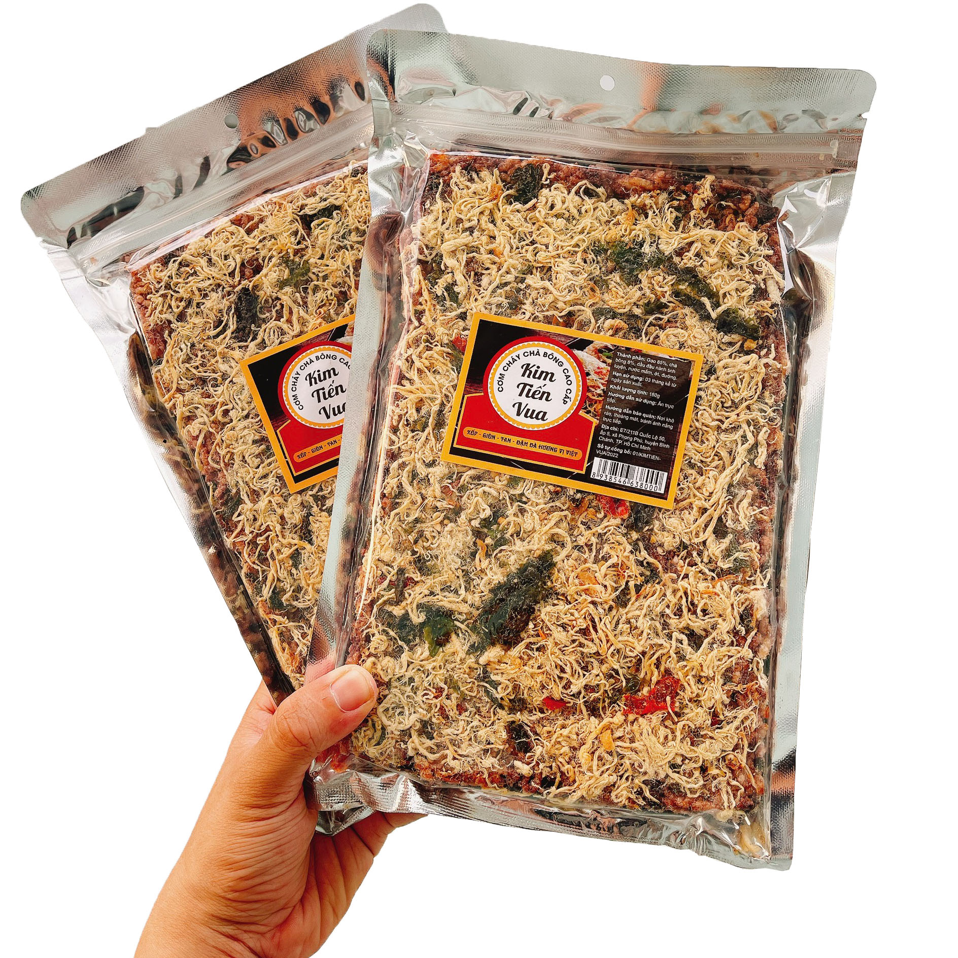 Cơm cháy gạo lứt rong biển siêu chà bông Tiến Vua cao cấp MTFoods