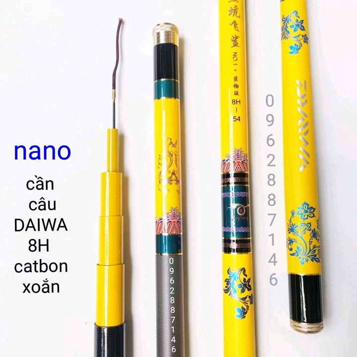 cần câu cá daiwa 2 đọt 2m1 catbon siêu nhẹ 150g