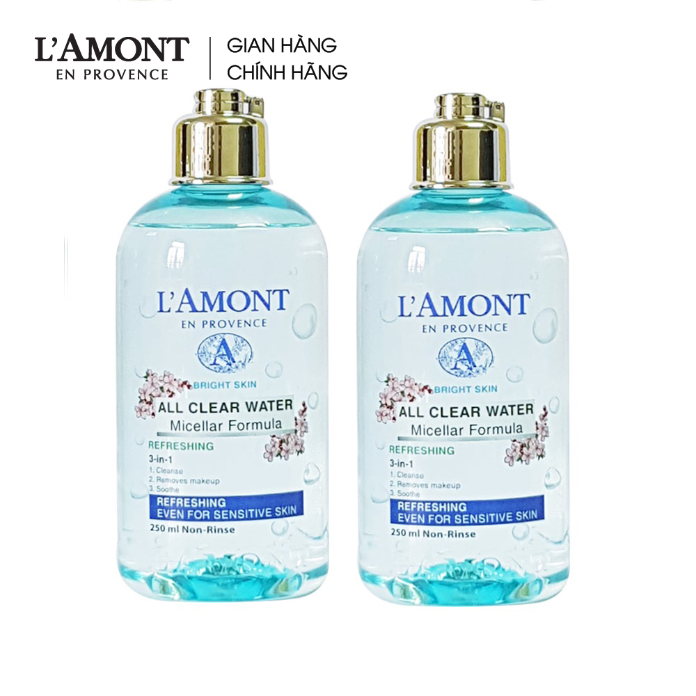 Combo 2 Nước tẩy trang All Clean Water Micellar Fomula Refreshing 250ml - L'amont En Provence