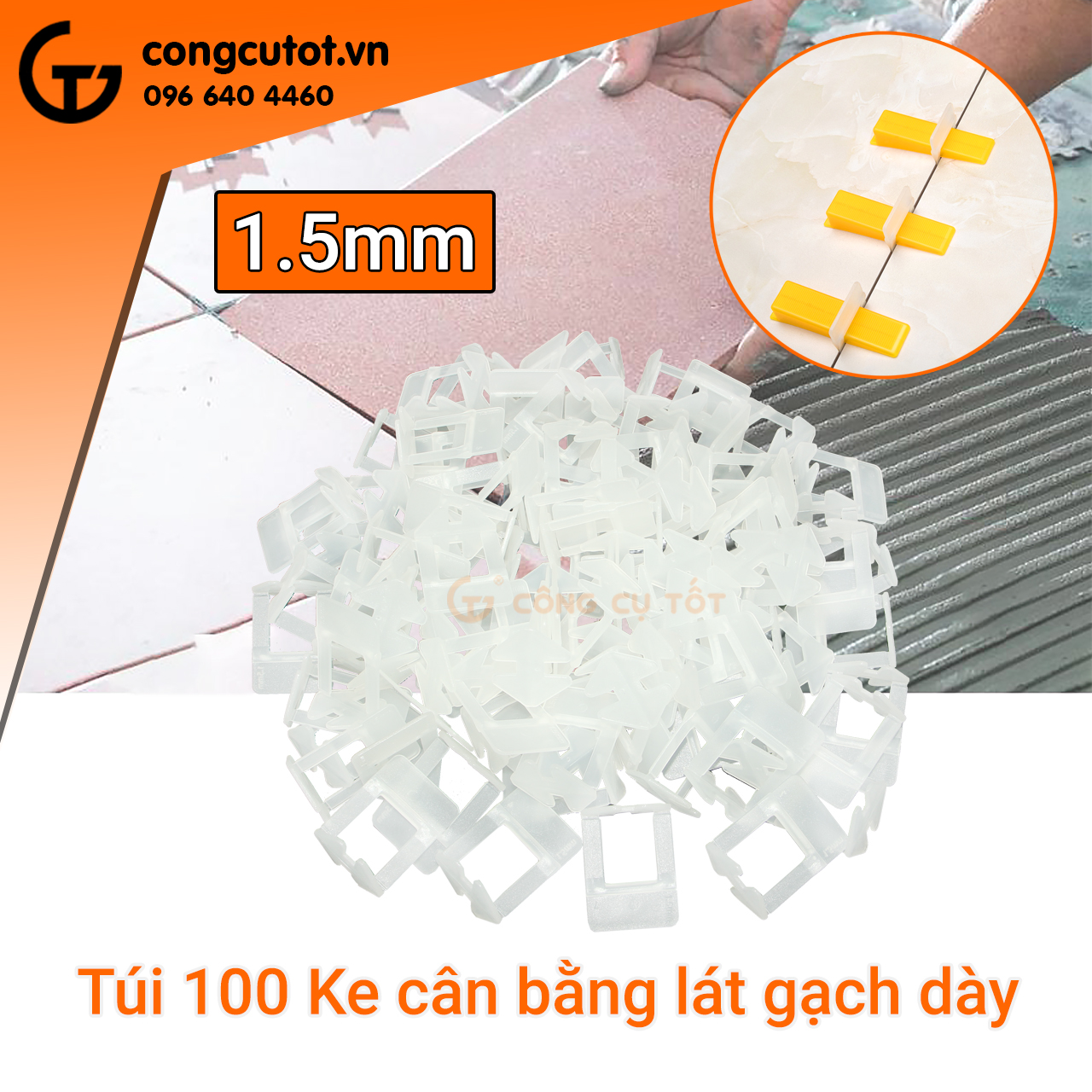 Túi 100 ke cân bằng ốp lát gạch các cỡ