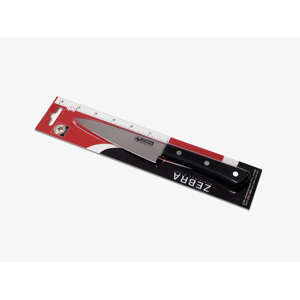 Dao inox zebra 5" stainless steel utility knife chef zebra 100291 5.0