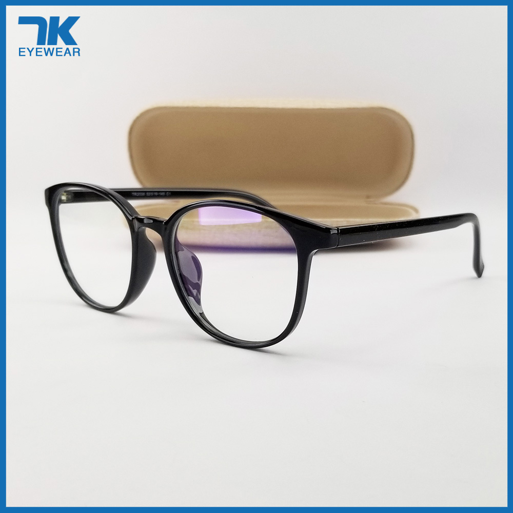 [HCM]Gọng kính nam nữ mắt cận tròn nhựa dẻo màu nâu hồng xám khói đen 2036. Tròng kính giả cận 0 độ chống ánh sáng xanh chống tia UV. Eyeglasses frames for men/women. Blue-Light-Blocking-Glasses.