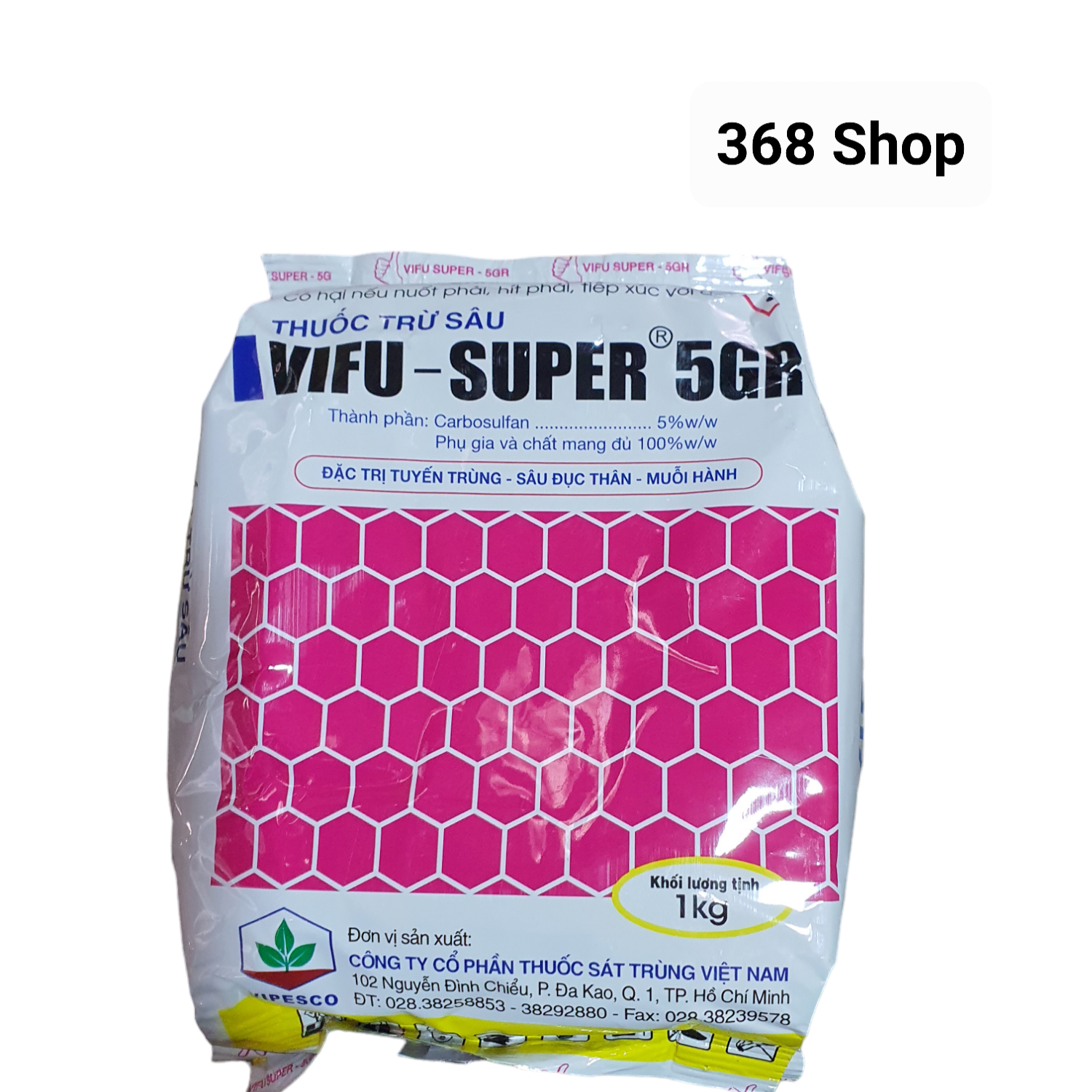 (Combo 5kg) Thuốc trừ sâu đục thân, tuyến trùng VIFU SUPER 5GR (gói 1 kg)