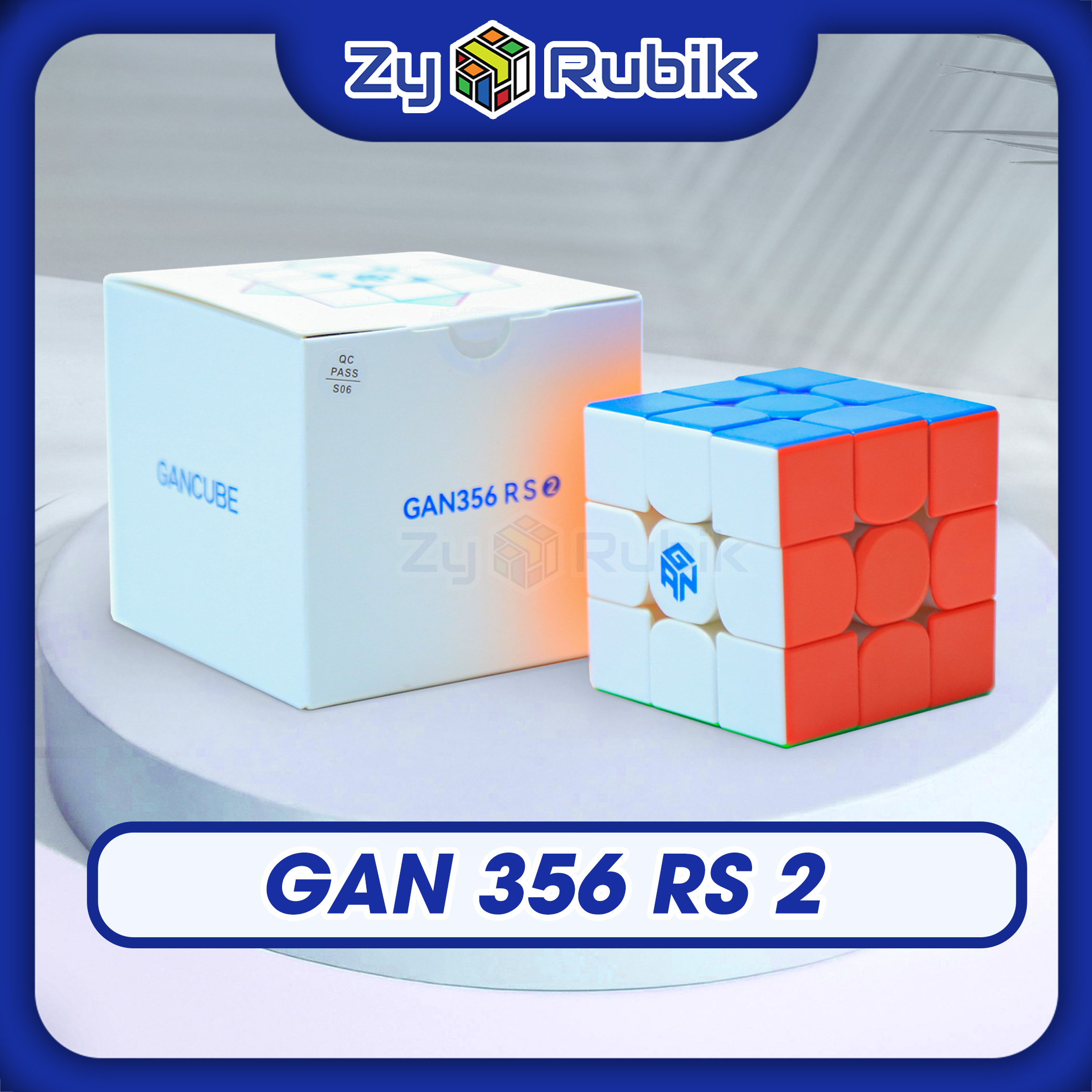 Rubik gan 356 rs v2 - gan 356 rs v2 stickerless - đồ chơi phát triển trí tuệ - zyo rubik