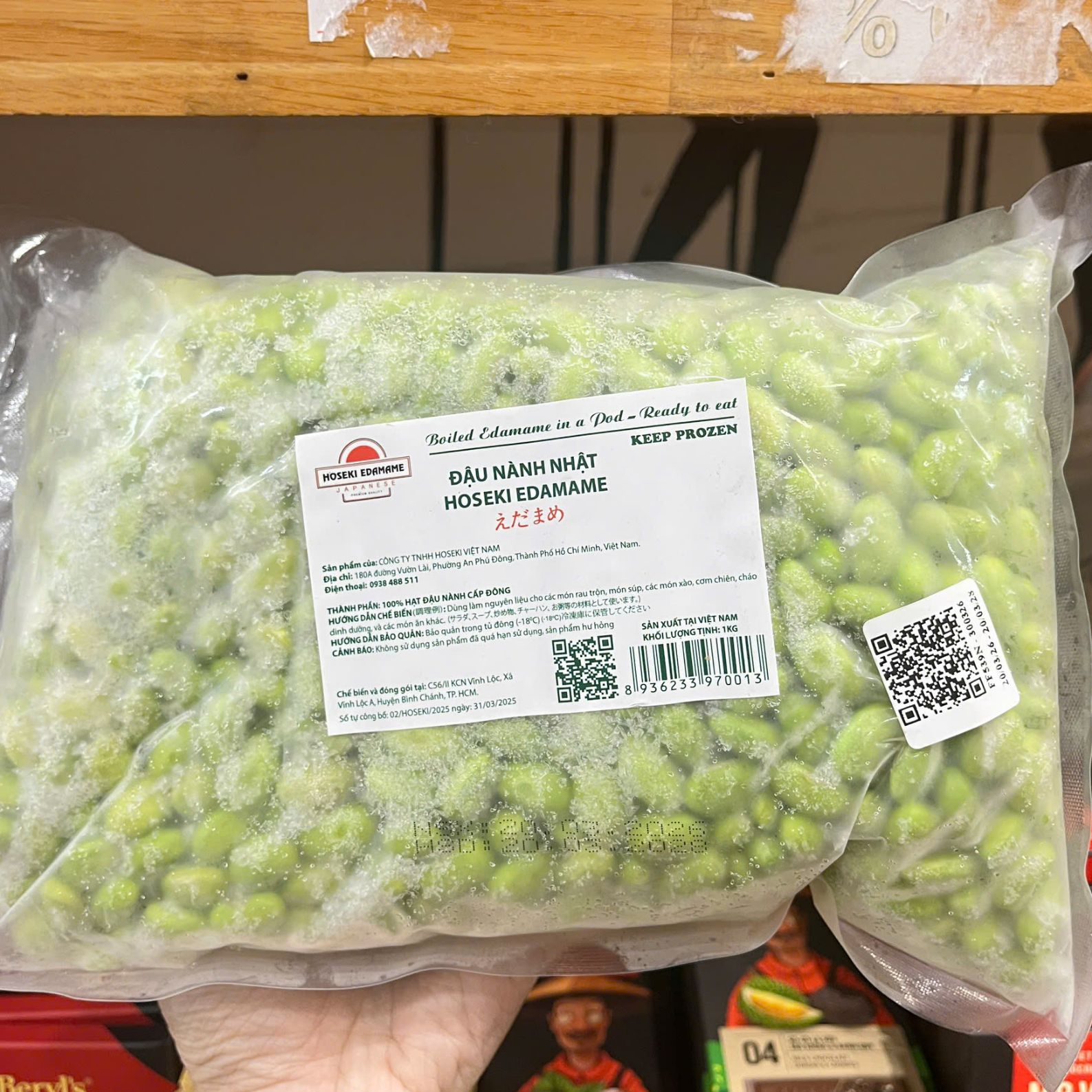 Date 04/28 Hỏa tốc HCM Đậu nành Nhật luộc Hosheki Edamame gói 1KG